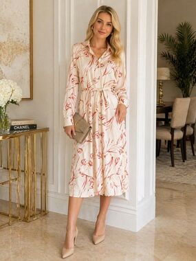 chinese dress ladies Calvin Klein Women's Dress Cotton Shirt Dress with Short Sleeve Tie Detail  Chmbray Multi 8 at Amazon Women's Clothing store main image 1